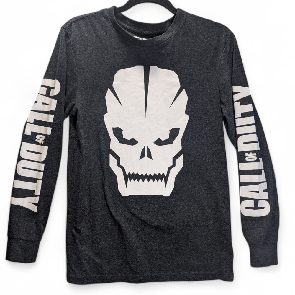 Call of Duty Black Long Sleeve Men's Graphic Tee 90 Video Game Size S